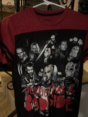 Suicide Squad Graphic Tee - Red/Black Short Sleeve